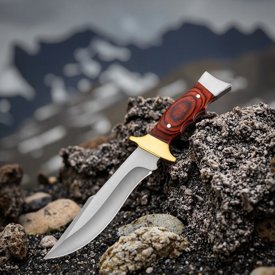 Outdoor Straight Knife for Wilderness Survival