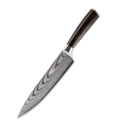 8 Inches Damascus Kitchen Knife with Gift Box Packing