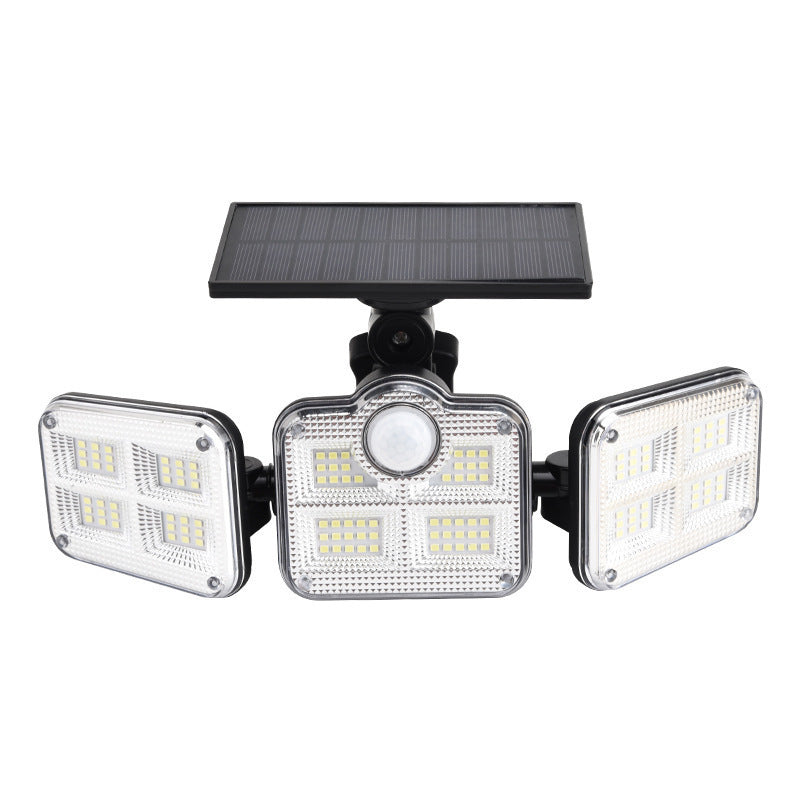 Three-Head Sensor Wall Lamp Split Outdoor Courtyard Lamp