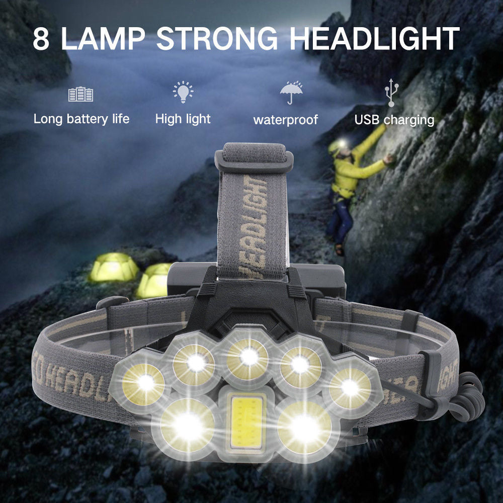 Outdoor Headlight with 8 Lamps