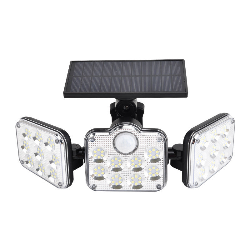Three-Head Sensor Wall Lamp Split Outdoor Courtyard Lamp