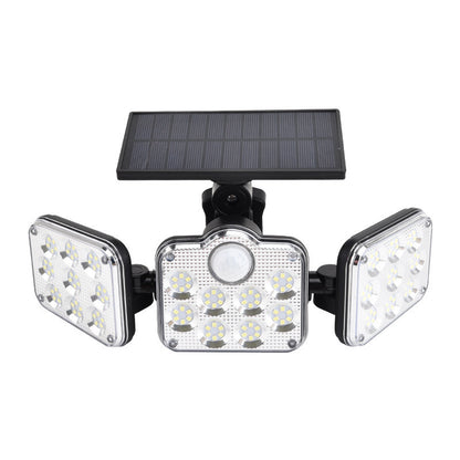 Three-Head Sensor Wall Lamp Split Outdoor Courtyard Lamp
