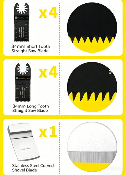 Universal multi-purpose saw blades set 23 pieces