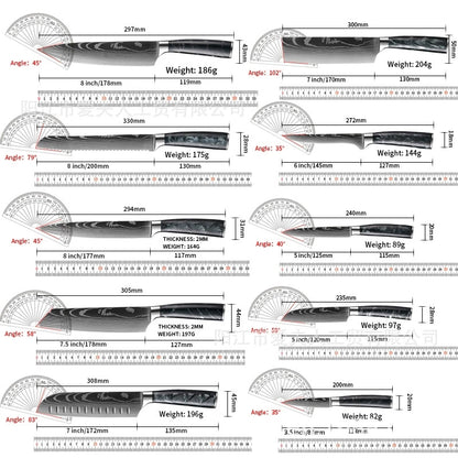 Kitchen knives 10 pcs sets