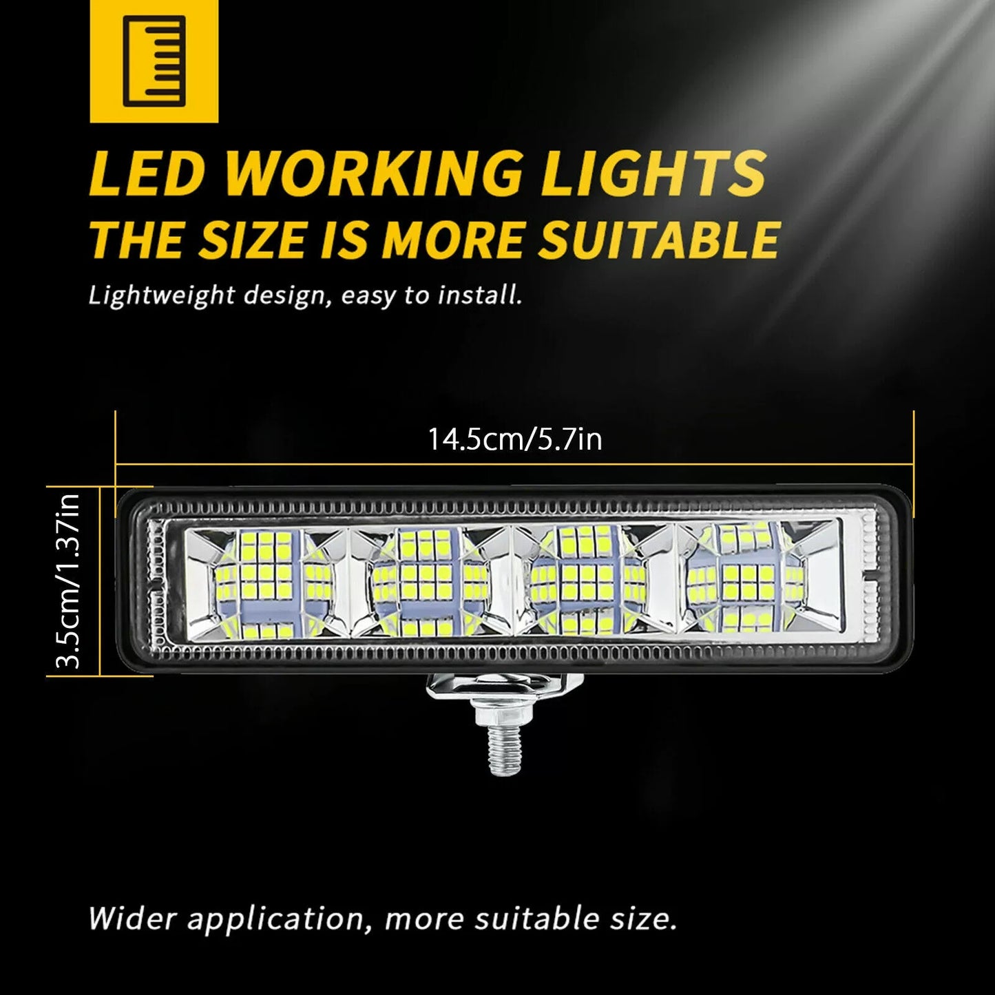 72W Aluminum Car Light
