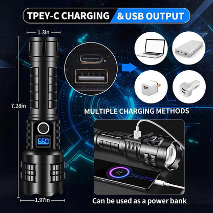 Q013 Outdoor Highlight Flashlight with 18650