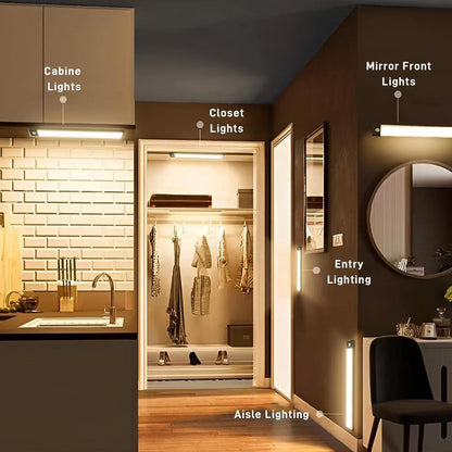 Cabinet sensor lighting