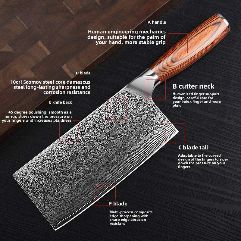 VG10 Damascus Steel Kitchen Slicer
