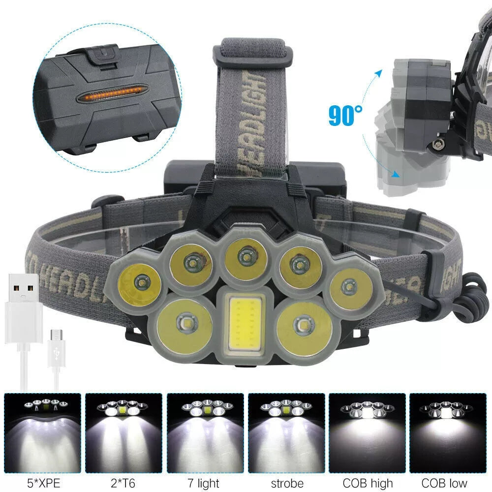 Outdoor Headlight with 8 Lamps