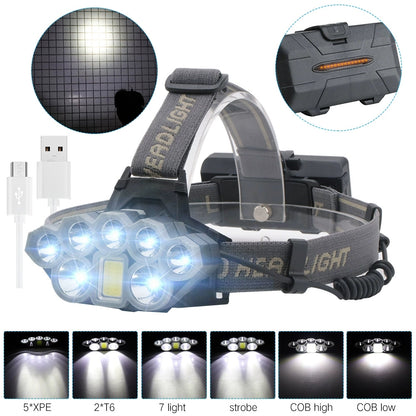 Outdoor Headlight with 8 Lamps