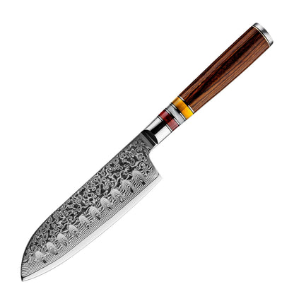 Damascus Steel Chef's Knife Set 6pcs
