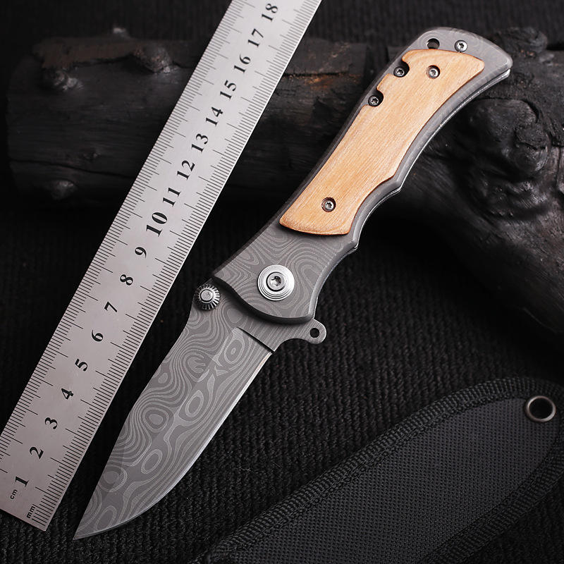Outdoor Laser-Engraved Folding Knife