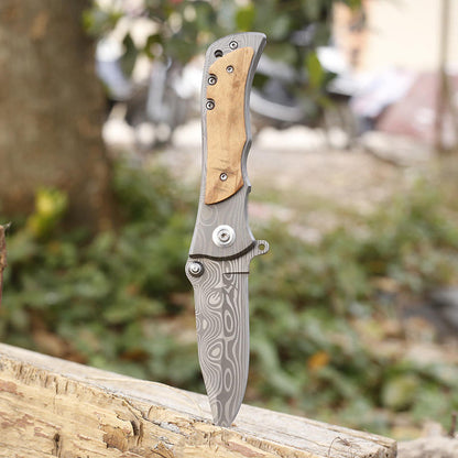 Outdoor Laser-Engraved Folding Knife
