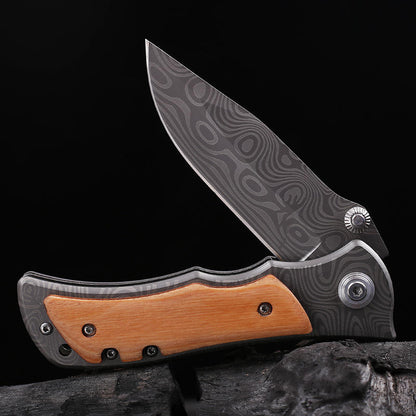 Outdoor Laser-Engraved Folding Knife