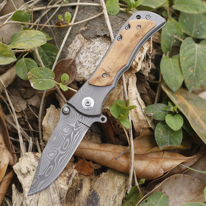 Outdoor Laser-Engraved Folding Knife