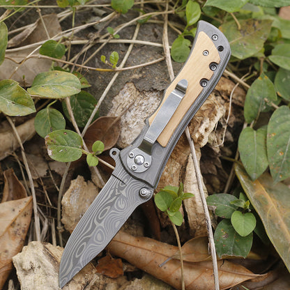 Outdoor Laser-Engraved Folding Knife