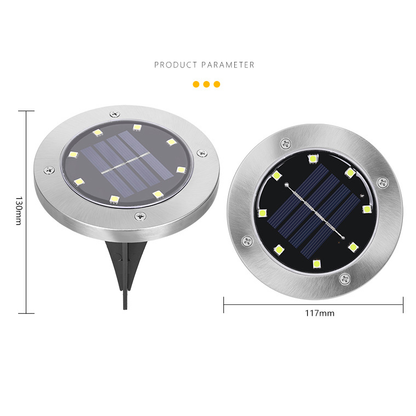 Solar-powered underground lamp