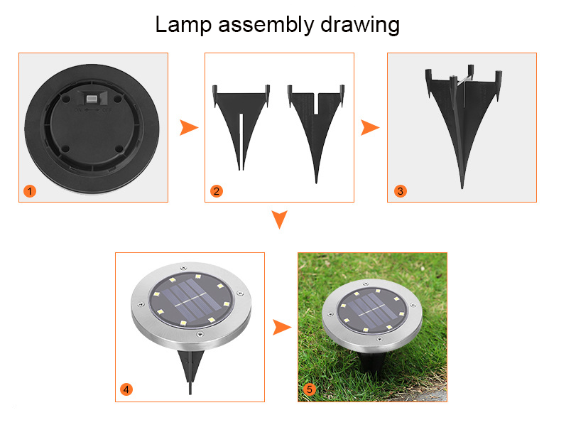 Solar-powered underground lamp