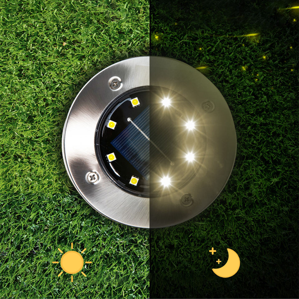 Solar-powered underground lamp