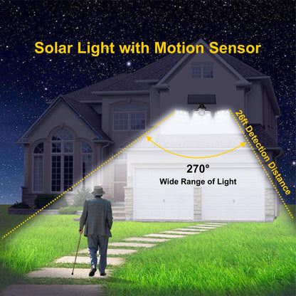 Three-Head Sensor Wall Lamp Split Outdoor Courtyard Lamp