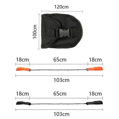 24-inch Portable Outdoor Survival Hand-Crank Saw