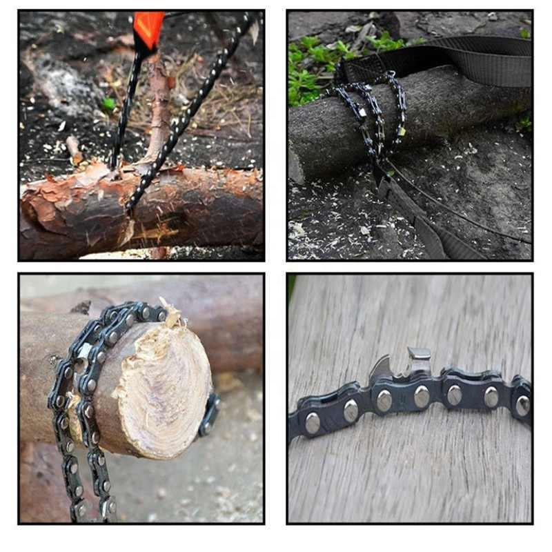 24-inch Portable Outdoor Survival Hand-Crank Saw