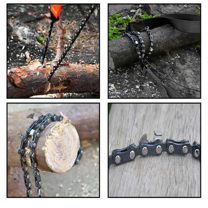 24-inch Portable Outdoor Survival Hand-Crank Saw