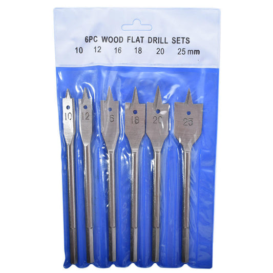 6-piece Set of 10-25mm Three-Point Woodworking Drills