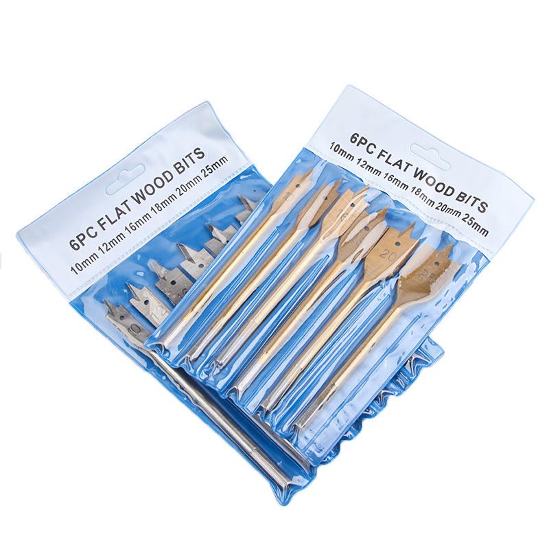6-piece Set of 10-25mm Three-Point Woodworking Drills