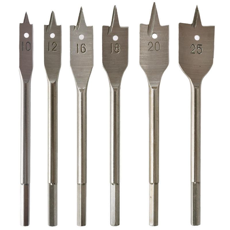 6-piece Set of 10-25mm Three-Point Woodworking Drills