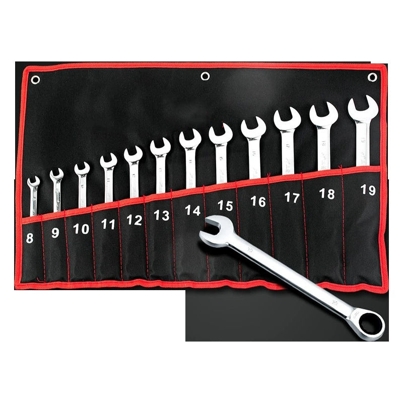 12Pcs Dual-Purpose Ratchet Wrench