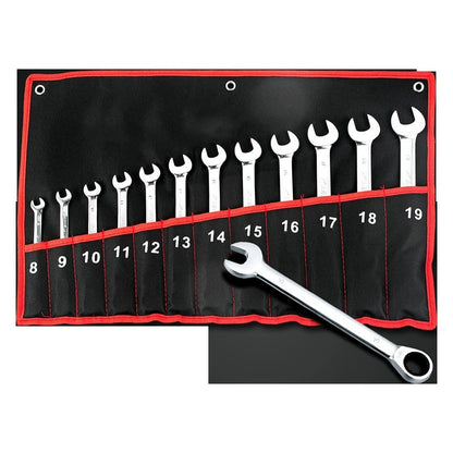 12Pcs Dual-Purpose Ratchet Wrench
