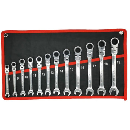 12Pcs Dual-Purpose Ratchet Wrench