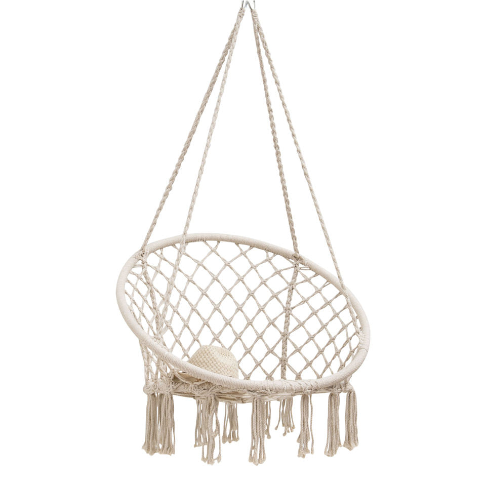 80cm Outdoor Fringed Hanging Chair
