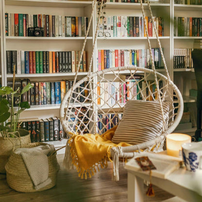 80cm Outdoor Fringed Hanging Chair