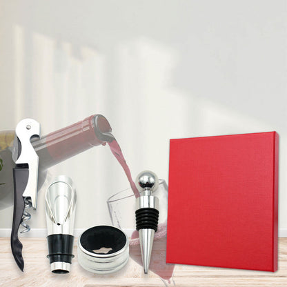 Red wine stopper gift box set