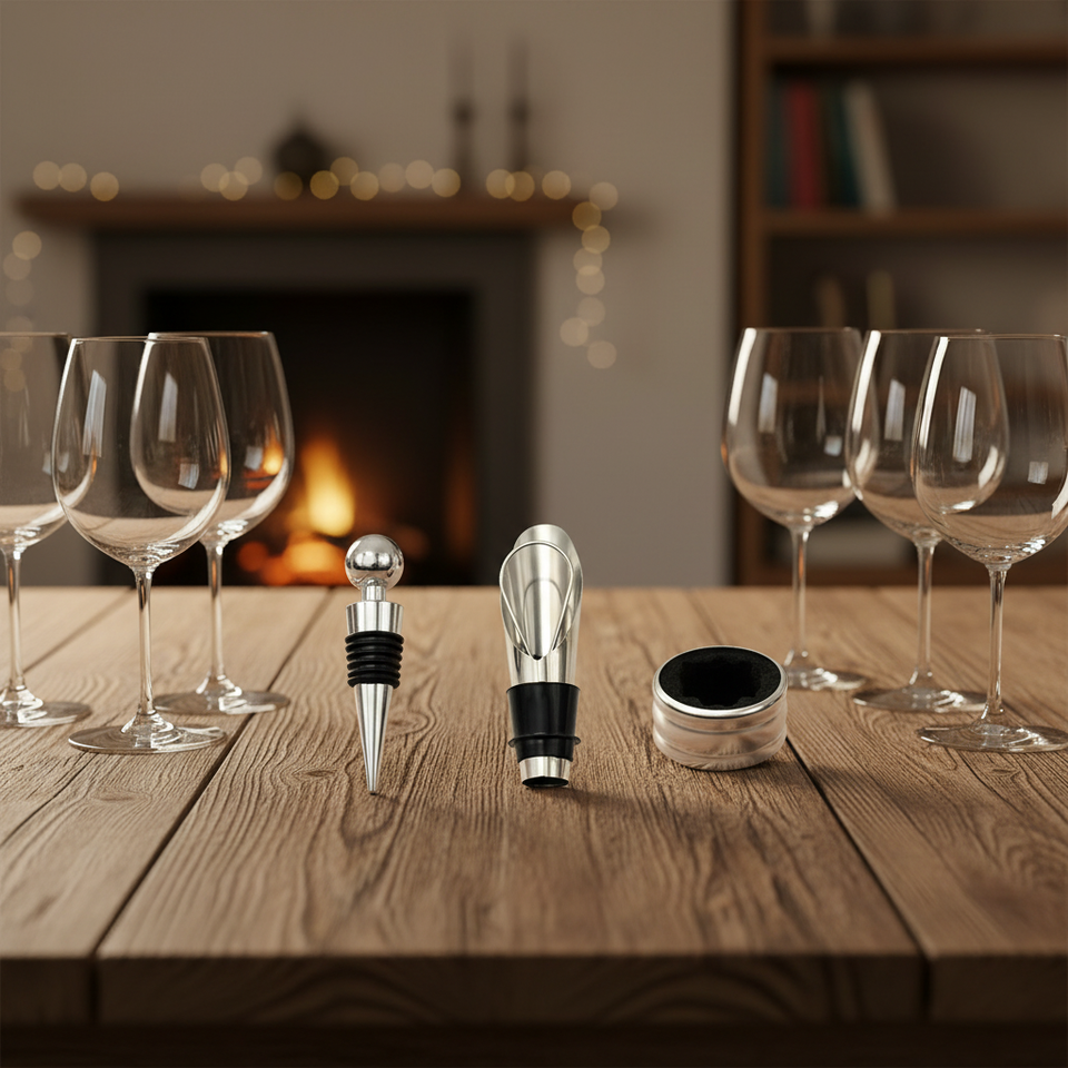 Red wine stopper gift box set