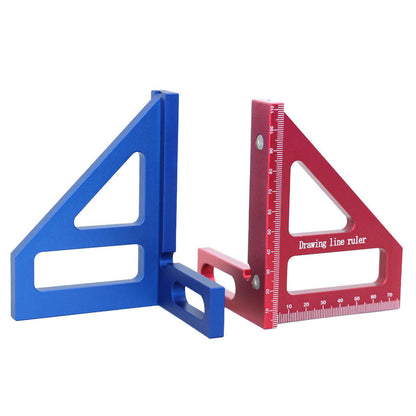 Aluminum Alloy Metric and Imperial Multifunctional Set Square