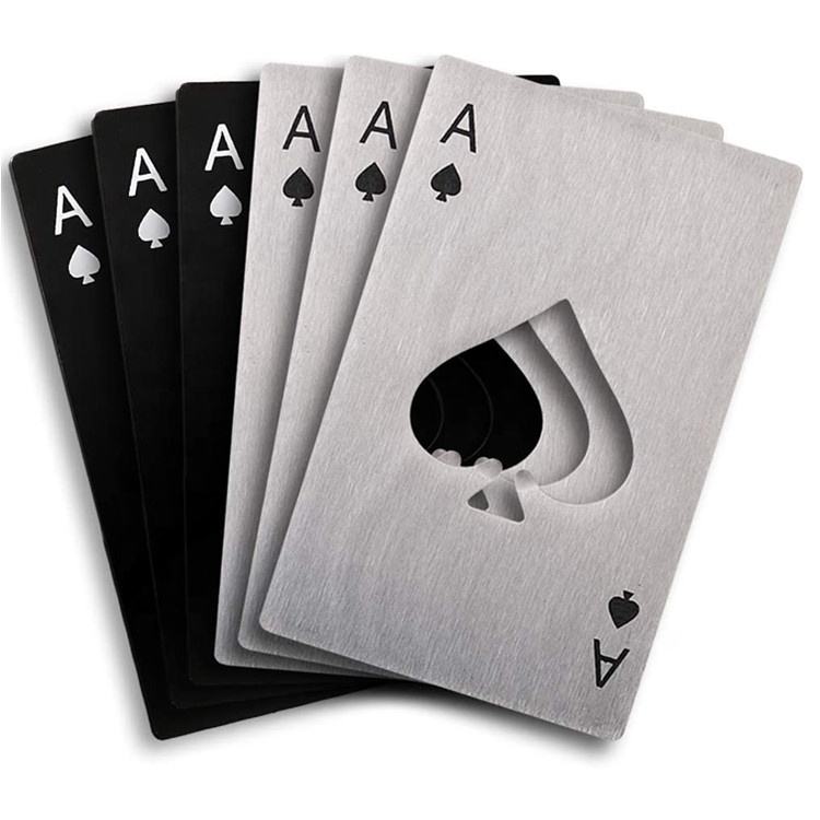 Creative Poker-shaped Stainless Steel Wine Opener