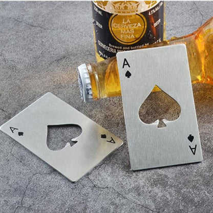 Creative Poker-shaped Stainless Steel Wine Opener