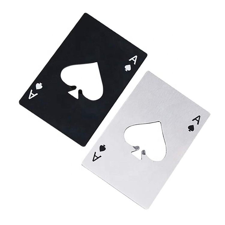 Creative Poker-shaped Stainless Steel Wine Opener