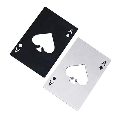 Creative Poker-shaped Stainless Steel Wine Opener