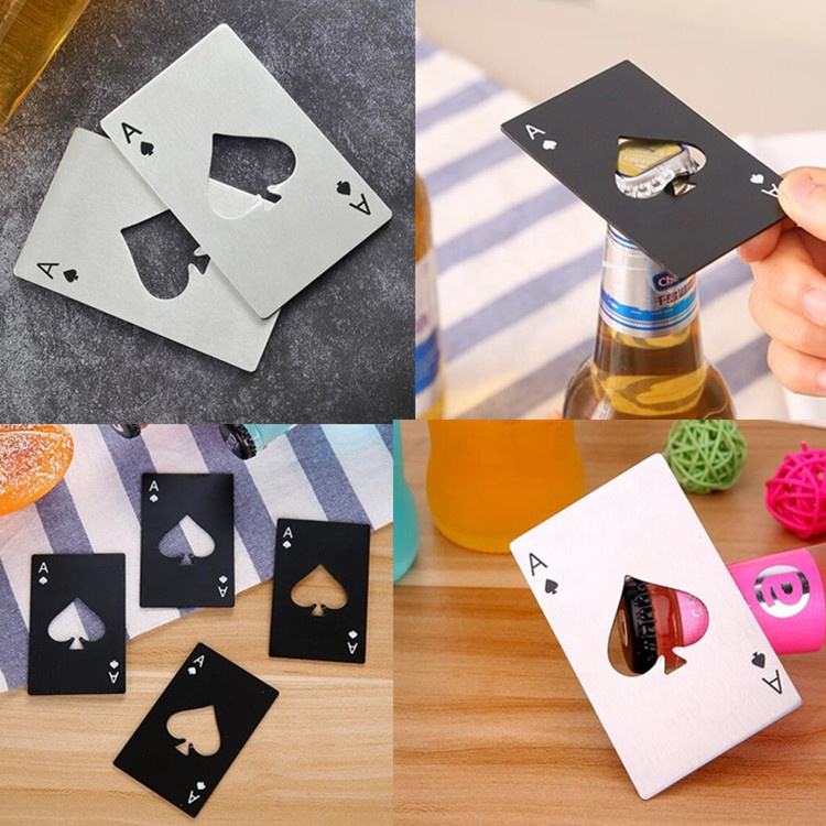 Creative Poker-shaped Stainless Steel Wine Opener