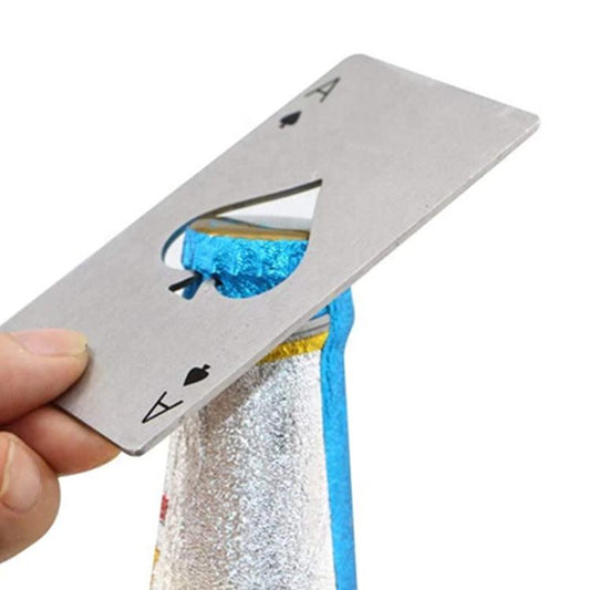 Creative Poker-shaped Stainless Steel Wine Opener