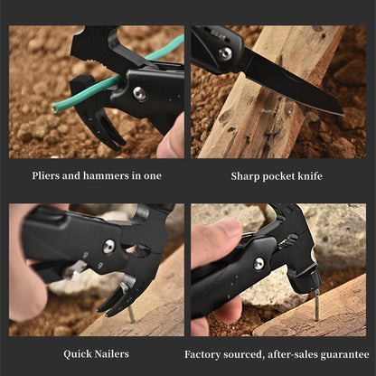 Multi-functional Outdoor Portable Tool Claw Hammer
