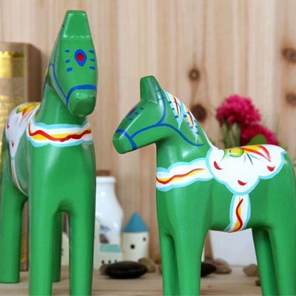 Nordic Swedish Dala Painted Horse