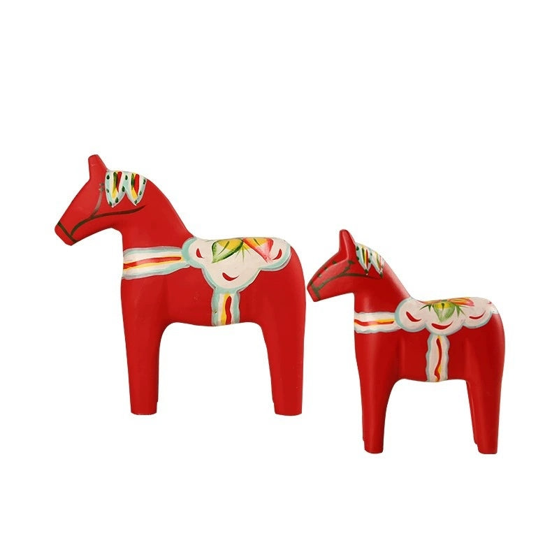 Nordic Swedish Dala Painted Horse