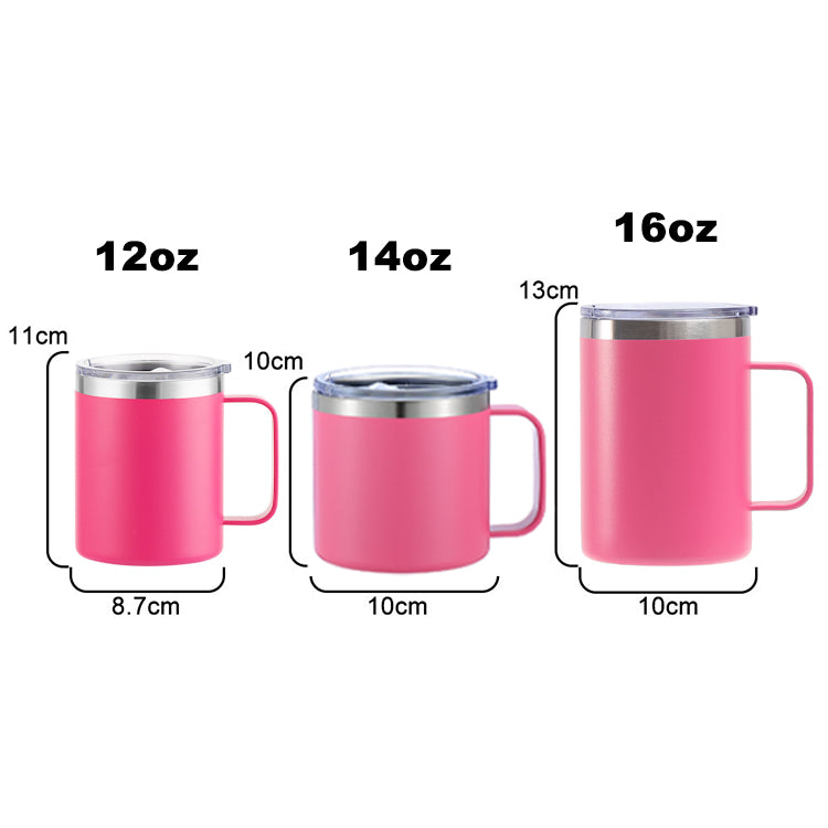 304 Stainless Steel Handle Cup 12oz
