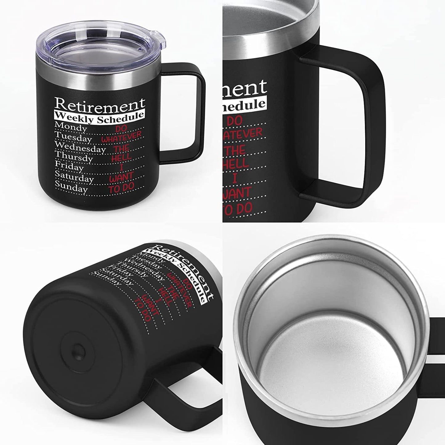 304 Stainless Steel Handle Cup 12oz