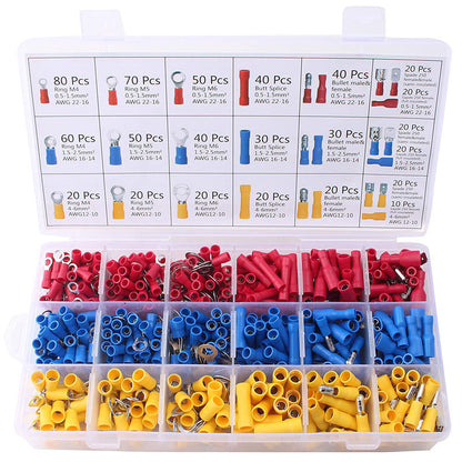 700PCS Insulated Steel Wire Terminals Connectors Kit